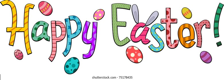 Happy easter clip art Images, Stock Photos & Vectors | Shutterstock