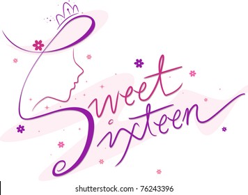 Text Featuring the Words Sweet Sixteen