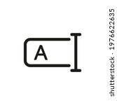 Text field input cursor button icon. Usage for web UI design.