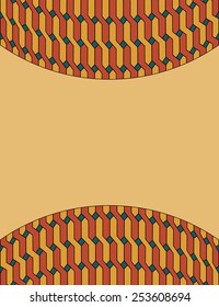 Text field template with abstract decoration