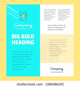 Text file  Business Company Poster Template. with place for text and images. vector background