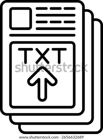Text File Filled Style Icon Design