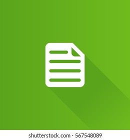 Text file format icon in Metro user interface color style. Document computer data file