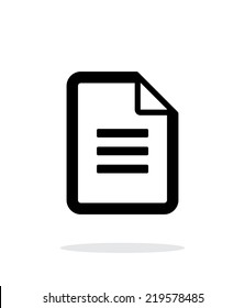 Text file icon on white background. Vector illustration.