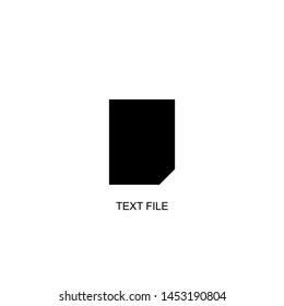 text file icon vector black design