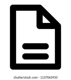 Text file known as document 