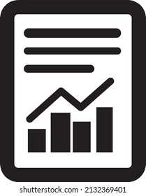 Text file sign icon. Add File document with chart symbol. Accounting symbol....eps