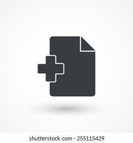 Text file sign icon. Add File document symbol