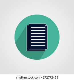 Text File Sign Icon File Document Symbol Isolated on White Background