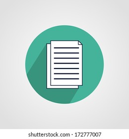 Text File Sign Icon File Document Symbol Isolated on White Background