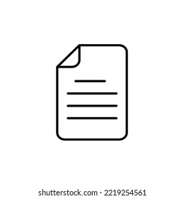 Text file vector icon, folder symbol. Modern, simple flat vector illustration for web site or mobile app