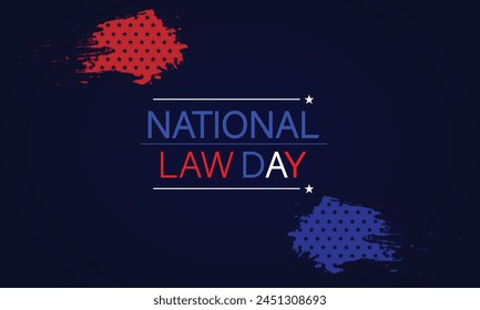 Text and Flag A Stunning Design for National Law Day