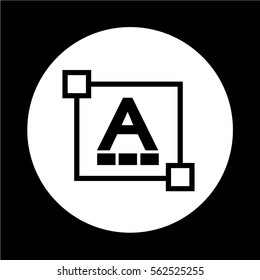 Text  font edit letter icon