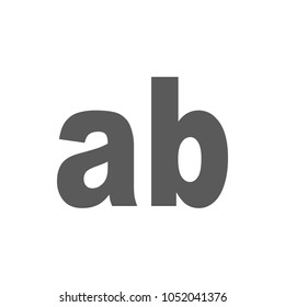 text or font icon