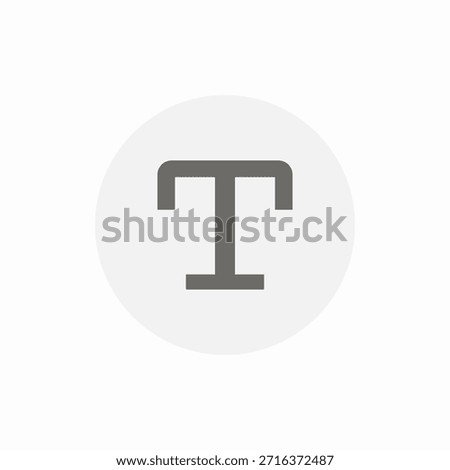 text font icon sign vector