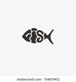 Fish Logo Template Design Icon Seafood Stock Vector (Royalty Free ...