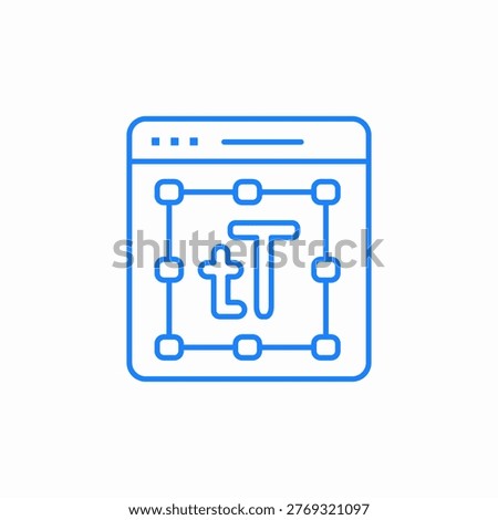 text formatting options icon sign vector