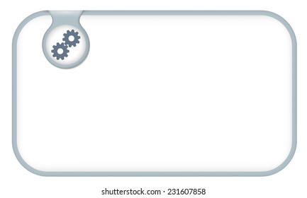 text frame for any text with cogwheels