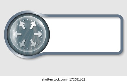 text frame for any text and transparent arrows