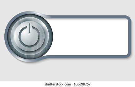 text frame for any text and transparent power button