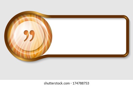 text frame for any text with transparent quotation mark