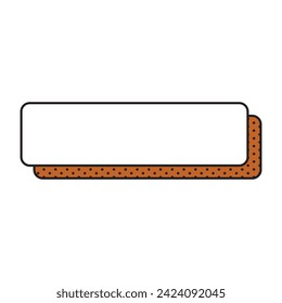 text frame box line. vector illustration.
