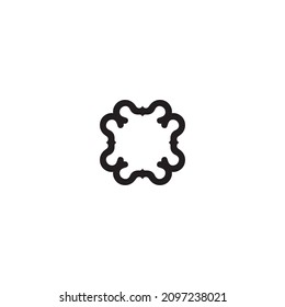Text frame icon. Simple style text frame poster background symbol. logo design element. t-shirt printing. Vector for sticker. profile photo