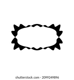 Text frame icon. Simple style text frame poster background symbol. logo design element. t-shirt printing. Vector for sticker. profile photo
