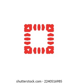 Text frame icon. Simple style big sale poster background symbol. logo design element. T-shirt printing. Vector for sticker.