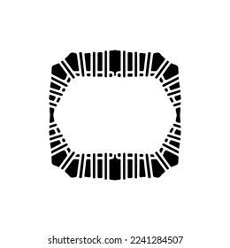 Text frame icon. Simple style big sale poster background symbol. logo design element. T-shirt printing. Vector for sticker.