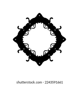 Text frame icon. Simple style big sale poster background symbol. logo design element. T-shirt printing. Vector for sticker.