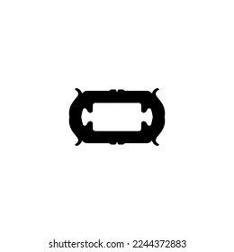 Text frame icon. Simple style big sale poster background symbol. logo design element. T-shirt printing. Vector for sticker.