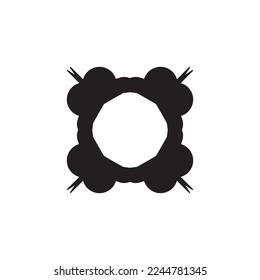 Text frame icon. Simple style big sale poster background symbol. logo design element. T-shirt printing. Vector for sticker.