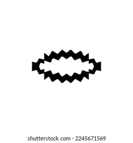 Text frame icon. Simple style big sale poster background symbol. logo design element. T-shirt printing. Vector for sticker.