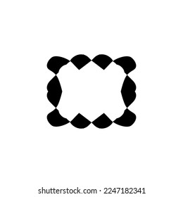 Text frame icon. Simple style big sale poster background symbol. logo design element. T-shirt printing. Vector for sticker.