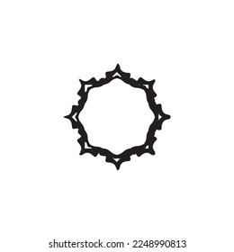 Text frame icon. Simple style big sale poster background symbol. logo design element. T-shirt printing. Vector for sticker.