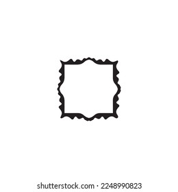 Text frame icon. Simple style big sale poster background symbol. logo design element. T-shirt printing. Vector for sticker.