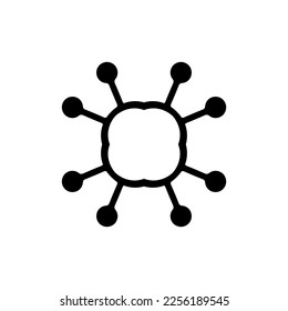 Text frame icon. Simple style big sale poster background symbol. logo design element. T-shirt printing. Vector for sticker.
