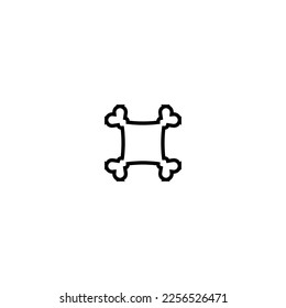 Text frame icon. Simple style big sale poster background symbol. logo design element. T-shirt printing. Vector for sticker.