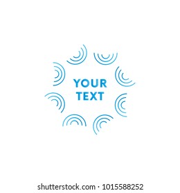 Text frame on white background. Vector illustration.