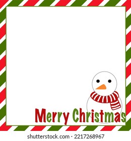 Text frames and picture frames for Christmas decorations. Frames card for Christmas. 