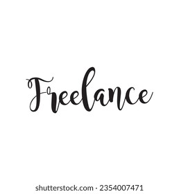 texto Freelance sobre fondo blanco.