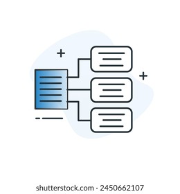 Textgenerierung AI Textsynthese Vektorgrafik Icon Design