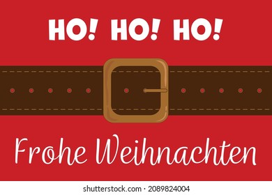 Texto en alemán - Frohe Weihachten. Traducción: Feliz Navidad.