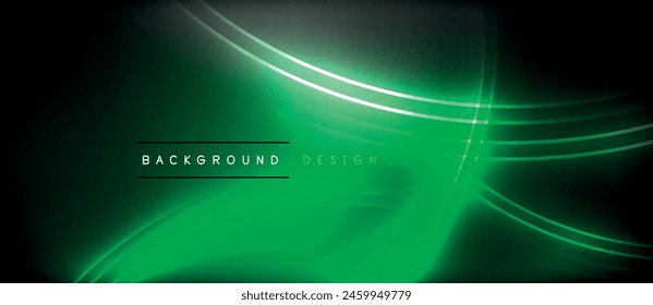 Text with glowing green lines on a dark background, featuring font, visual effect lighting, lens flare, neon, electric blue, art, water, gas, terrestrial plant, and darkness