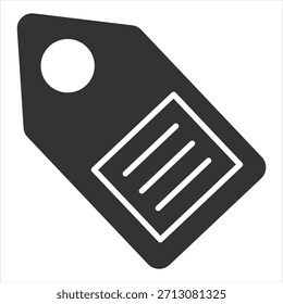 Icono de glifo de texto Ilustración vectorial