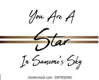 text gold star art vector 