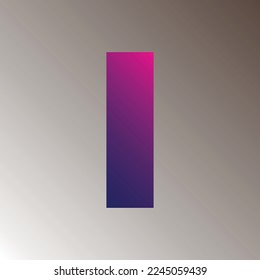 I text gradient color letter mark logo template vector design. colorful logotype I capital letter. Alphabet I letter t-shirt design. 