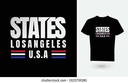 The text graphic illustration design, LOS ANGELES, is suitable for the design of t-shirts, shirts, hoodies, undershirts, etc.