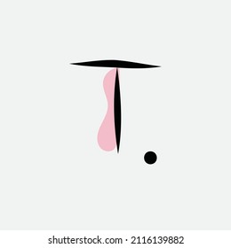 Text handcrafts drawing vector illustration
